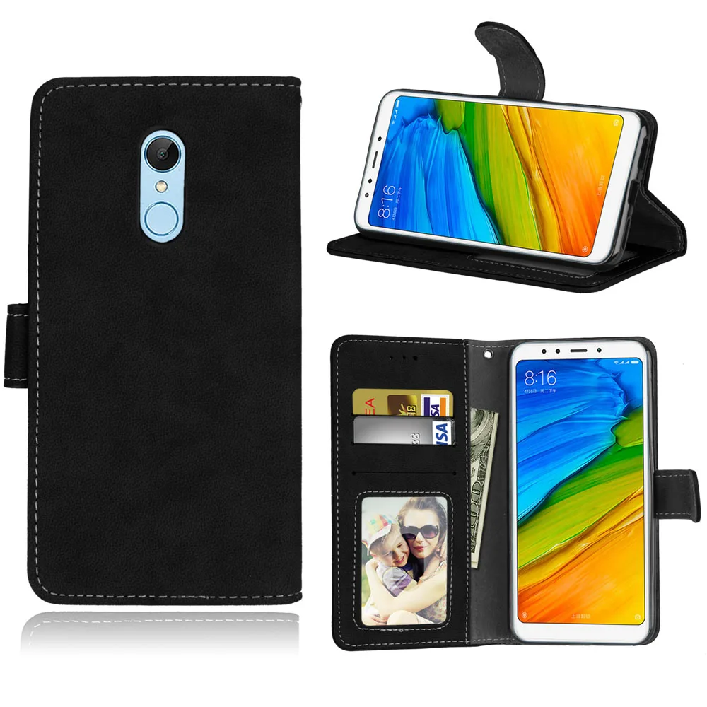 Wallet case cover for xiaomi redmi 5 coque Luxury leather flip case For Coque Xiaomi Redmi 5 Case Protective Cover Stand cover