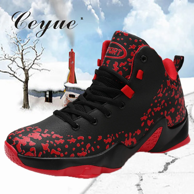 

Ceyue 2019 Men Basketball Shoes Big Size 39-46 High Men Lace Up Stability Basketball Sneakers zapatillas deportivas hombre