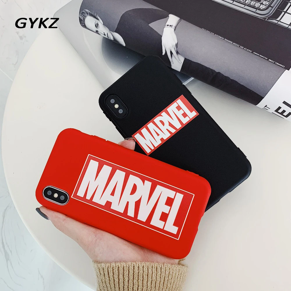 

GYKZ Cartoon Marvel Super Hero Avengers Case For iphone X 11 Pro XS MAX XR 6 6s 7 8 Plus Soft Silicone Phone Cover Fundas Coque