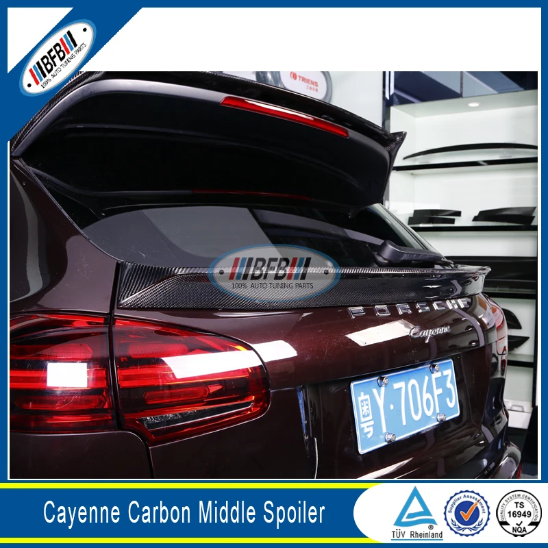 Автомобильные аксессуары средний спойлер из углеродного волокна для Cayenne 2014