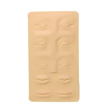 10 шт. Перманентный макияж бровей Губы заготовки для обучения татуировке лист кожи для материалы для швейной машинки комплект