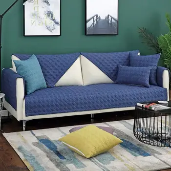 

Linen cotton Anti-dirty Non-slip Sofa Cover for Living Room Sofa Cushion Cover Modern Minimalist Corner Sofa Towel Seat Pad
