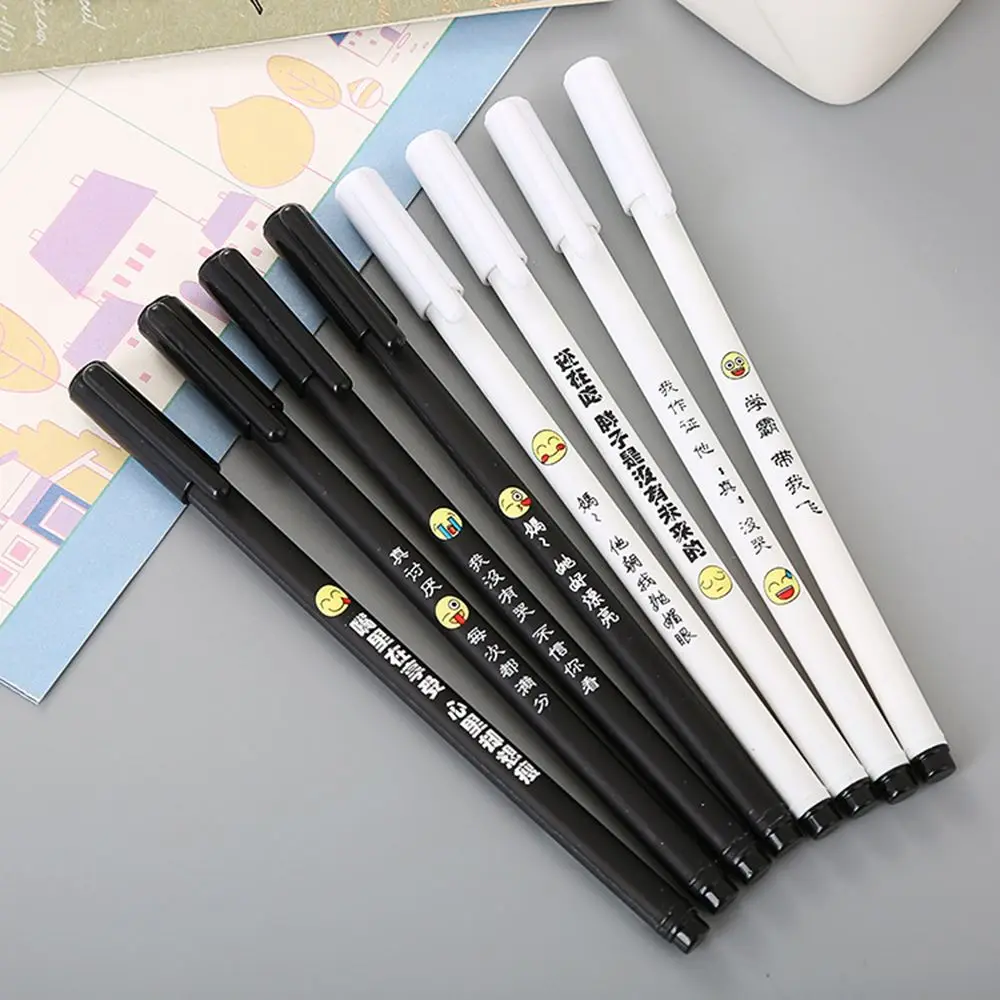 

2019 New Creative Stationery Expression Gel Pen Student Text Fun Water-based Pen Office Signature Pen School Office Supplies