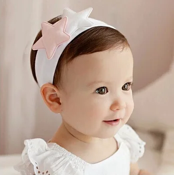 

120pcs/lot Baby Girl Birthday Headband Cotton Double Stars Headband