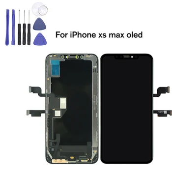 

100%Original For iPhoneXS Max LCD Display Touch Screen No Dead Pixel Digitizer Assembly Replacement Parts AMOLED OEM Screen+Tool