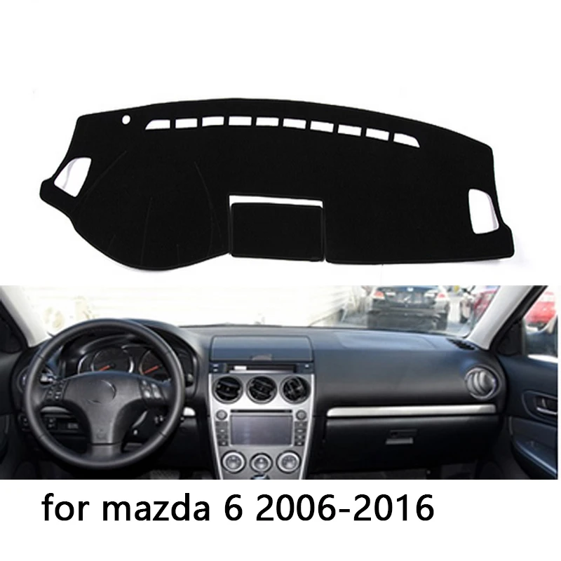 Top Quality Double layer Dash Mat Dashmat Dashboard Cover Sun Shade Board Carpet for Mazda 6 mazda6 2004-2016 | Автомобили и