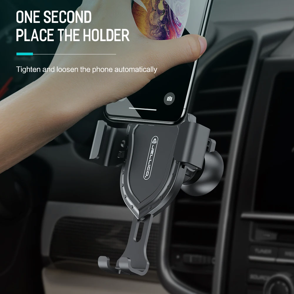Jellico Автомобильный держатель для телефона, гравитационная подставка, держатель для мобильного телефона в машину, держатель для телефона, подставка для samsung, Xiaomi, без магнита