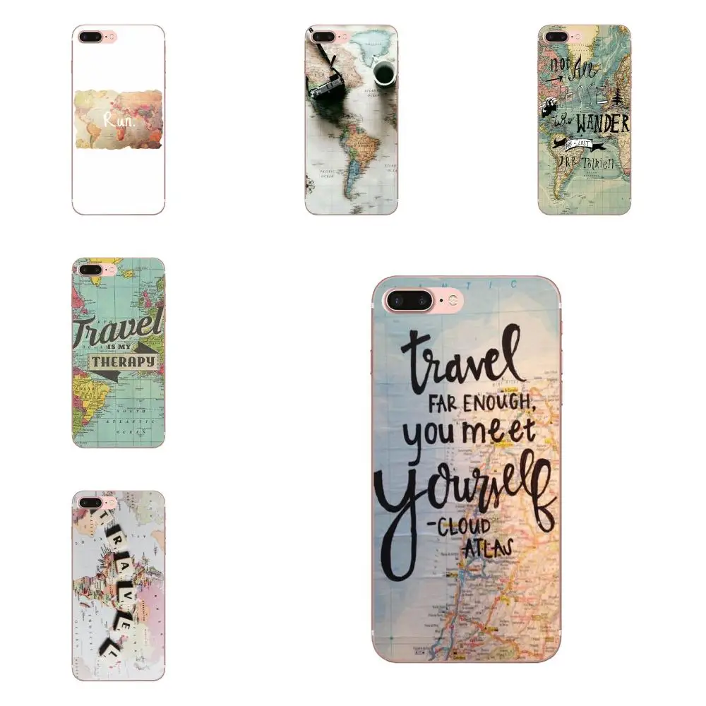 TPU мобильный телефон для Galaxy Alpha Core Note 2 3 4 S2 A10 A20 A20E A30 A40 A50 A60 A70 M10 M20 M30 карта