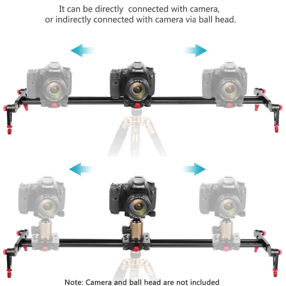 Neewer камера трек слайдер видео стабилизатор рельсы 4 подшипники для Canon/Nikon DSLR камера DV/видеокамера пленка