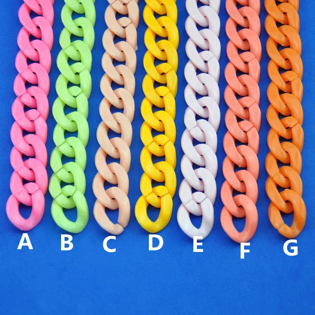 Free shipping 200pcs Detachable High quality Mixed colors Plastic Chain