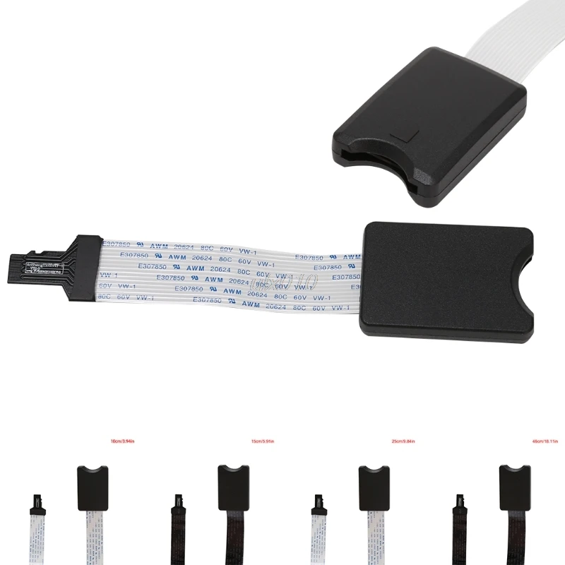 

TF Male To SD Female SDHC SDXC Card Reader Extension Cable Extension Cords For Phone GPS TV 10/15/24/46cm July1 Drop ship