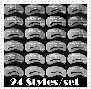 

5set Eye Brushes Shadow Brow Painted Eyebrow Pencil Model Template Stencil stencil sopracciglia eye brow stencil eyebrow ruler
