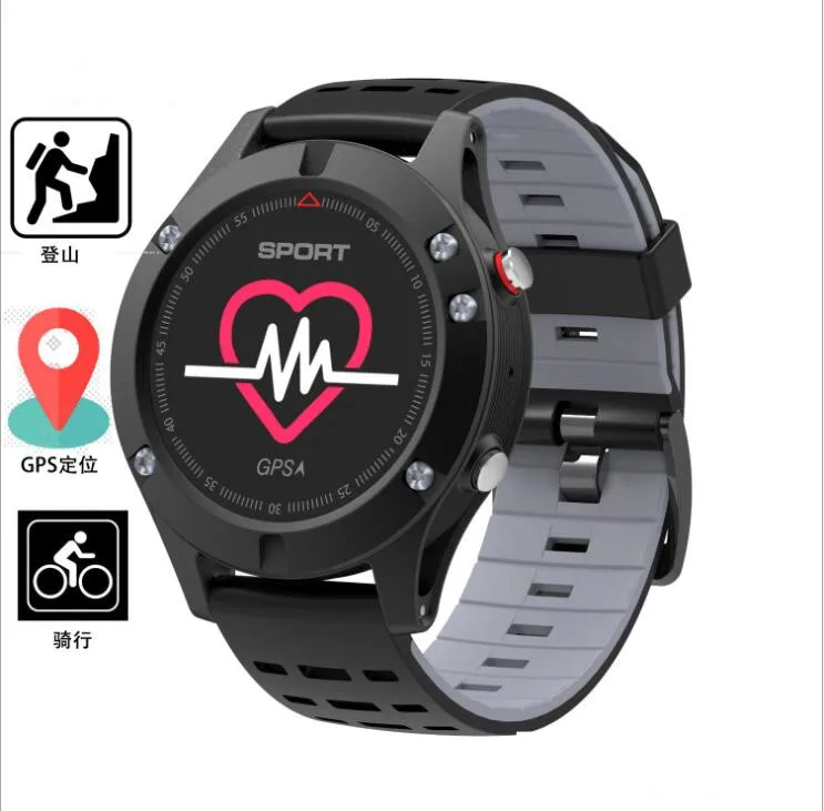 

F5 new color screen smart bracelet temperature altitude GPS outdoor Bluetooth watch Fitness Tracker IP67 Smart Watch