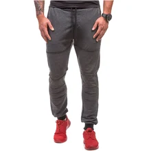 Мужские s джоггеры Брендовые мужские брюки, тренировочные брюки в повседневном стиле Jogger серый черный Xxxl
