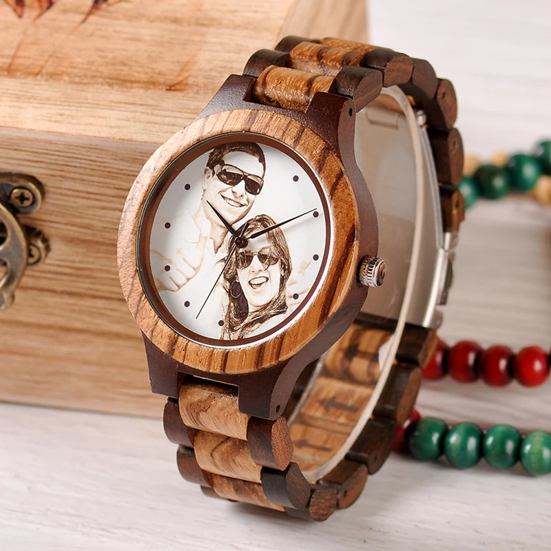 Customizable Bamboo Wrist Watch For Lovers or Family 3 Customizable Bamboo Wrist Watch For Lovers or Family 9