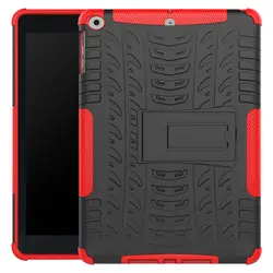 Для Apple, новый iPad 9,7 дюймов 2017 и 2018 жесткий противоударный чехол Heavy Duty Броня Hybrid противоударный кремния твердый переплет A1822 a1893