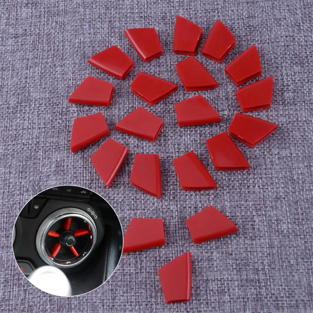 DWCX 20pcs font b Car b font Red font b Interior b font Air Conditioning Vent