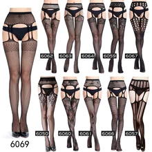  thigh Highs tights Lingerie fishnet stocking sexy Lace top suspender sheer intimates erotic Bodysuit pantyhose games 
