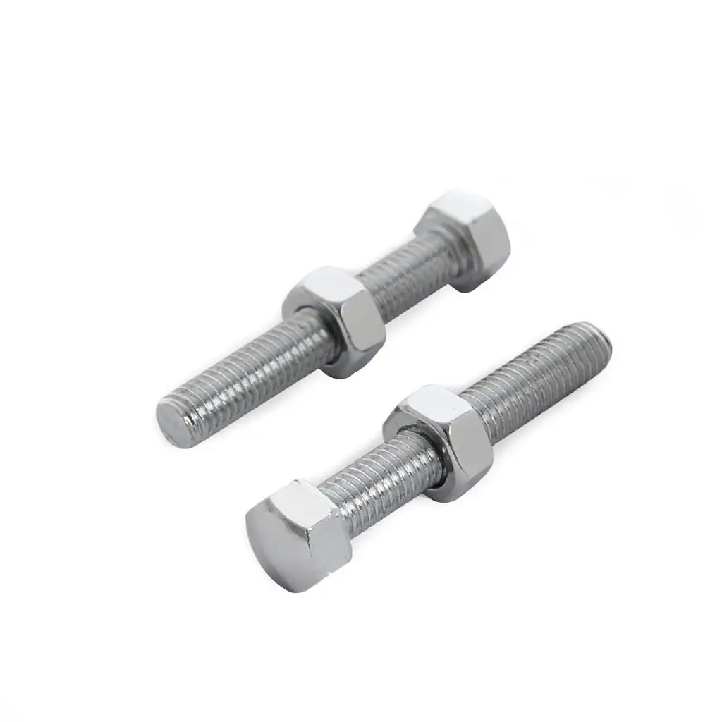 10x50mm M8 Flange Nut Motorcycle Rear Chain Adjuster Hardened Bolts Kit For Suzuki RM 125 250 RMZ250 RMZ450 RM Z450 DRZ 400