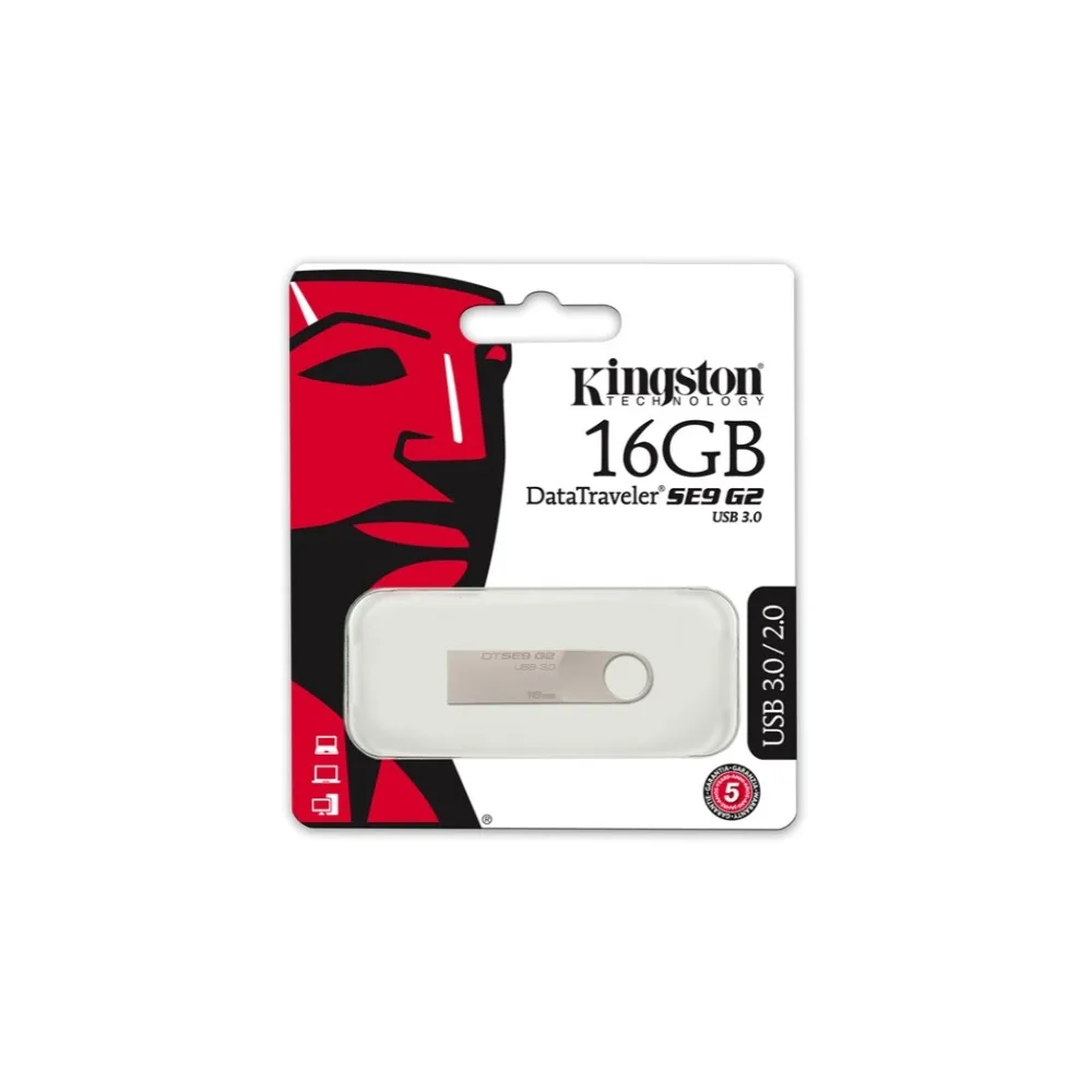 Kingston technology DataTraveler SE9 G2 16 GB Memoria (USB 3 0 DE 8 usb type A) цветной Plata|USB флэш-накопители| |