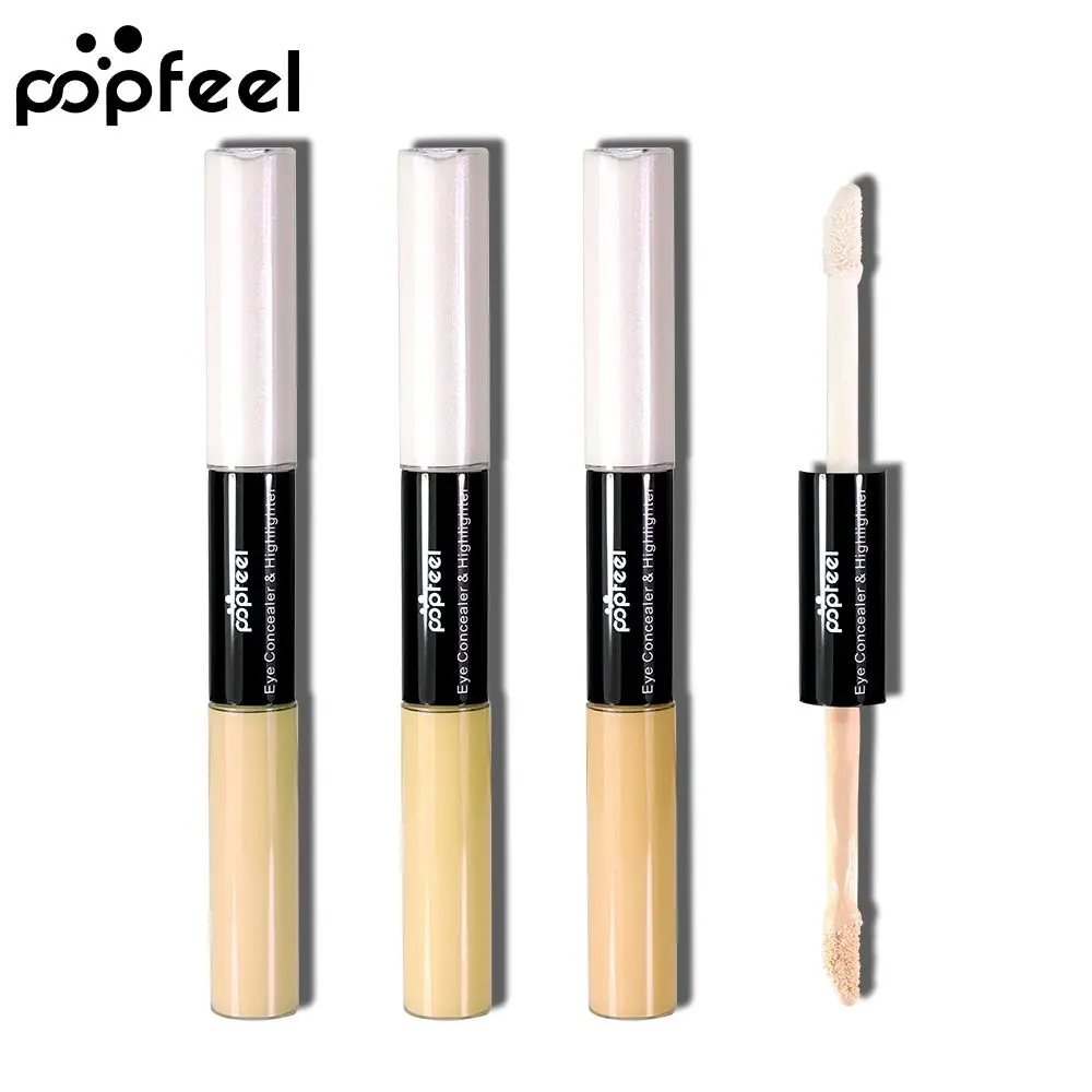 Popfeel 3 цвета макияж основа консилер контур глаз корректирующий крем жидкий корректирующий бронзатор грунтовка макияж основа косметика