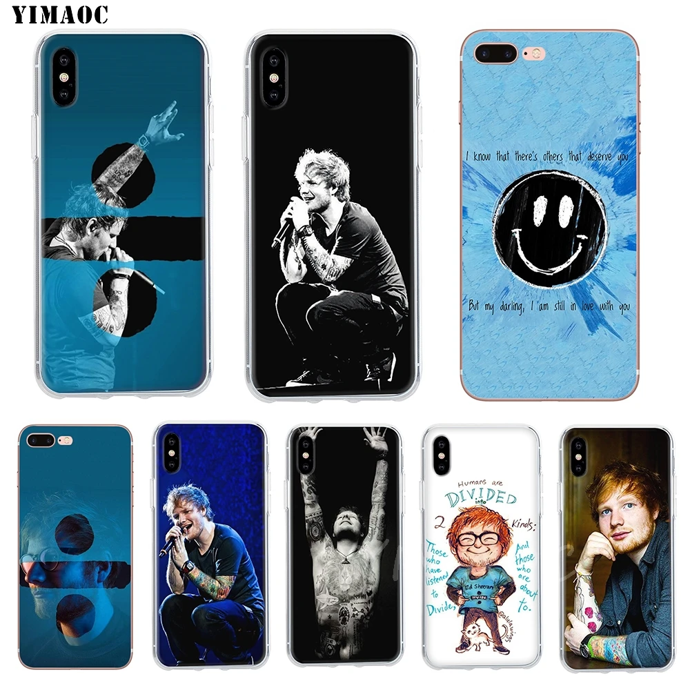 YIMAOC Ed Sheean мягкий чехол TPU силиконовый для iPhone 8 7 6 6S Plus 5 5S SE X XR XS 11 Pro Max |
