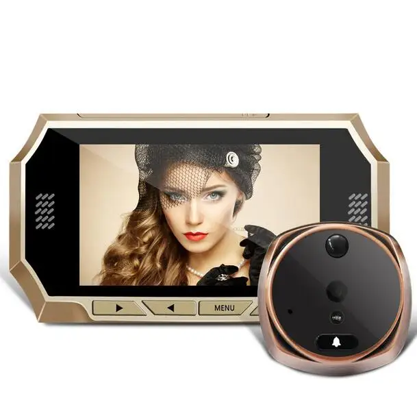 

4.3 Inch HD Smart Door Peephole Viewer Video Record Door Viewers Camera IR Night Vision PIR Motion Sensor No Disturb Doorbell