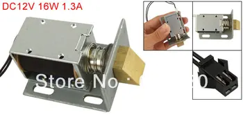 

DC 12V 1.3A 16W Open Frame Type Door Lock Solenoid Electromagnet