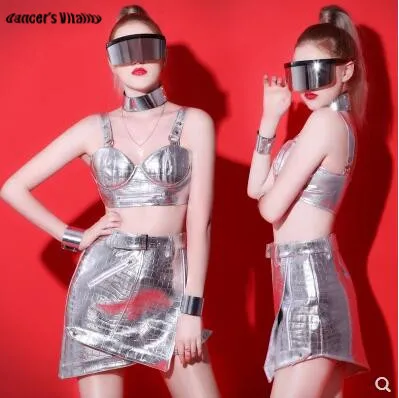 Модные женские сексуальные костюмы певицы сценический костюм | Танцевальный костюм для китайских народный танцев -32914677052