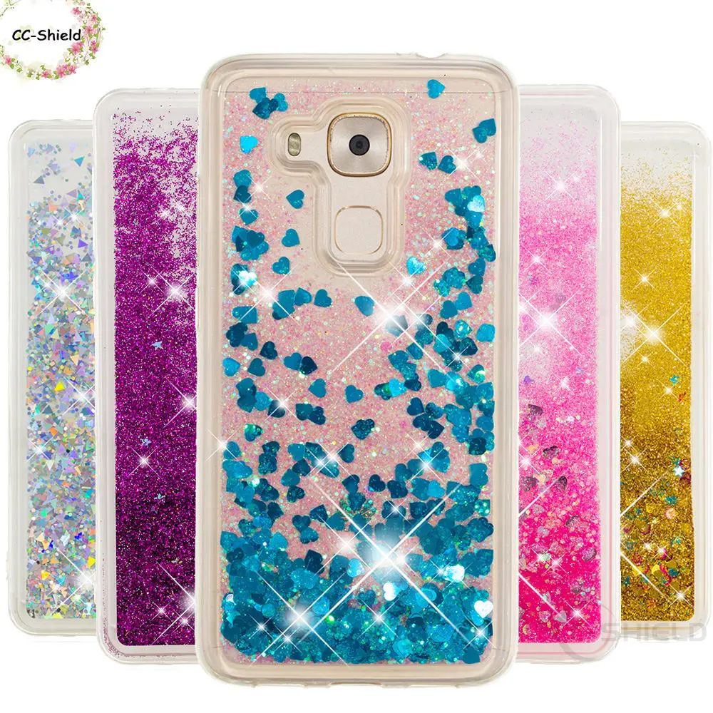 

Quicksand Phone Case for Huawei Nova Plus Dynamic Liquid Love Heart Soft TPU Back Cover MLA-L11 MLA-L12 MLA-L03 MLA-L13 Case