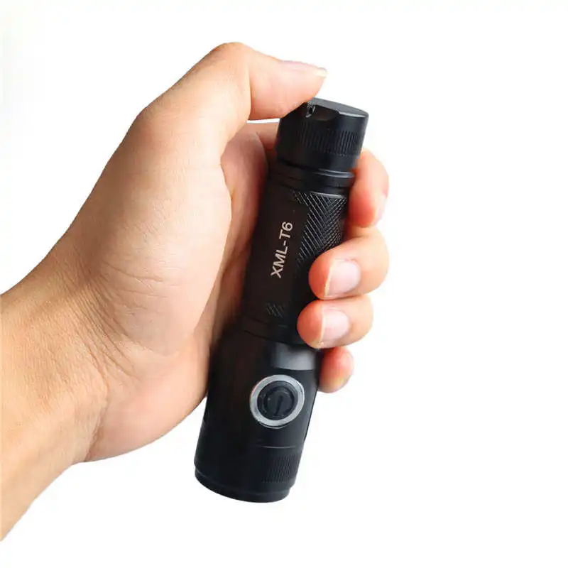 XM-L T6 LED Rechargeable Tactical Flashlight Torch Lamp AC+Battery Charger lanterna led t6 led flashlight 18650 #4A30 (6)