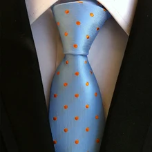 Mantieqingway Модный повседневный мужской галстук в горошек брендовый Галстук Свадебный деловой костюм 8 см носовая галстук синие галстуки для мужчин Gravatas