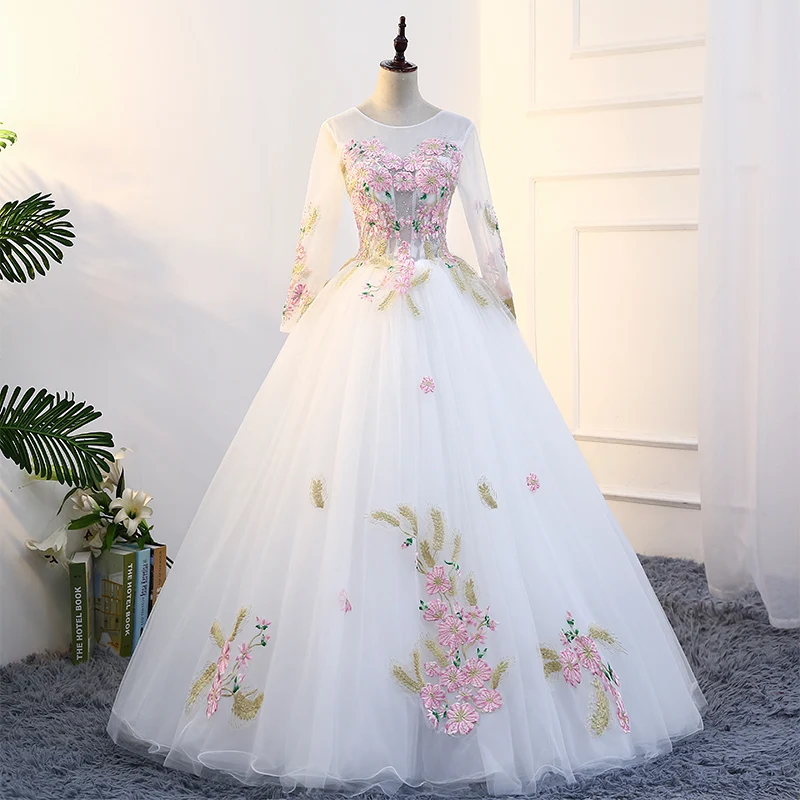 Настоящее Косплей белое милое вышитая бальное платье средневековое платье Ренессанс платье королева викторианская красавица бальное платье