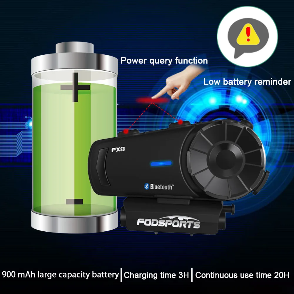 Fodsports 2 stücke FX8 Helm Intercom Motorrad Bluetooth Helm Headset 8 Reiter 1000m Moto Sprech Intercomunicador FM Fodsports 2 stücke FX8 Helm Intercom Motorrad Bluetooth Helm Headset 8 Reiter 1000m Moto Sprech Intercomunicador FM