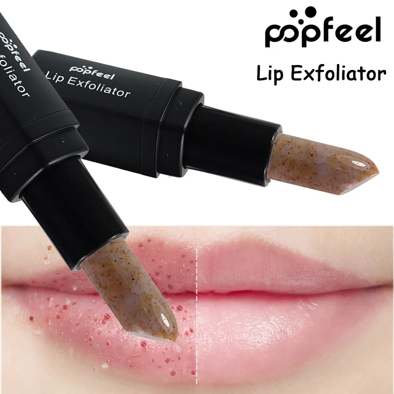 Popfeel Brand Lip Scrub Makeup for Women Men Waterproof matte Dead Skin