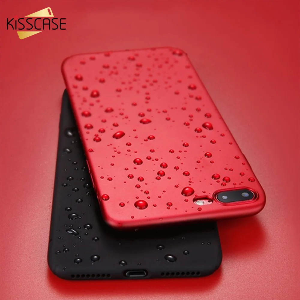 KISSCASEУльтра тонкий чехол для iPhone 5S SE 5 X 10 Cover Matte Anti Slip Мягкая оболочка телефона TPU 6S 6