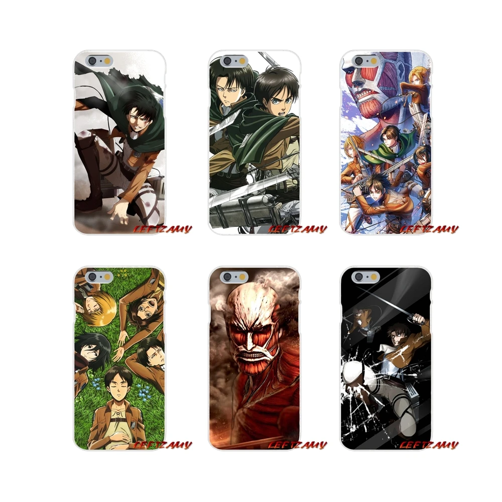 Soft Shell Cases Attack on Titan Eren Levi Mikasa For Xiaomi Redmi Note 6A MI8 Pro S2 A2 Lite Se MIx Max 2 3 F1 Oneplus 6T | Мобильные