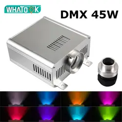 DMX 45 W светильник RGBW двигатель машины светодиодный волоконно-оптический потолочные комплекты звездное небо Свадебная вечеринка Люстра