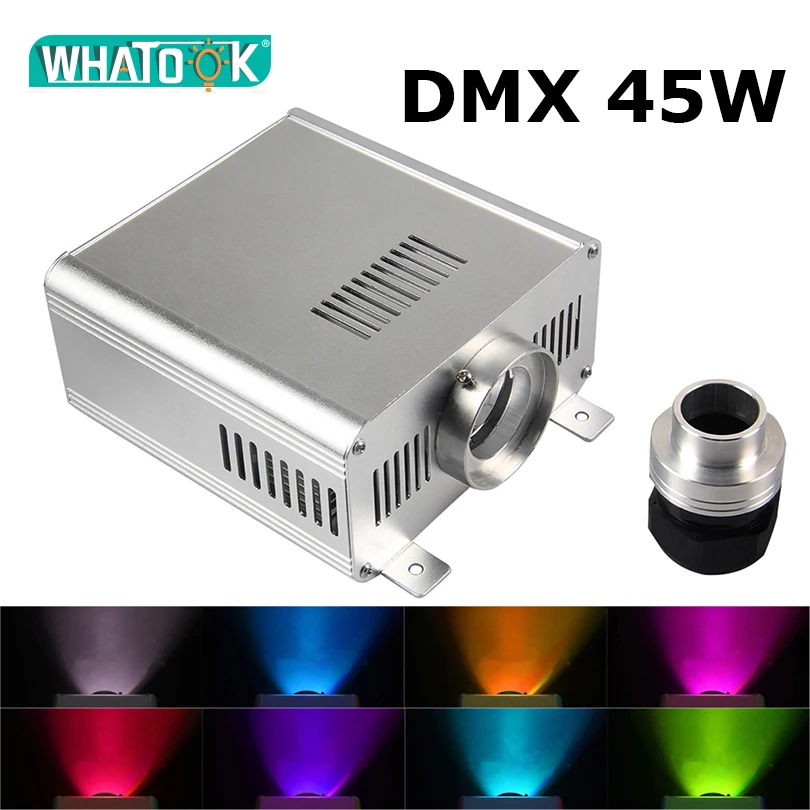 DMX 45 Вт RGBW световая машина для двигателя Led волоконно оптические потолочные