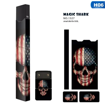 

Skull Flag Starry Universe 2.5D Smart Skin Wraps Stickers Case Cover For Juul Sleeve Protective Stickers Suitable For Juul