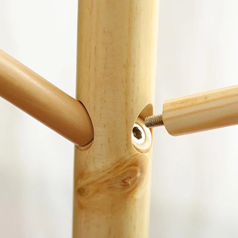 Solid Wood Hanger Floor Standing Coat Rack Creative Home Furniture Clothes Hanging Storage Rack Wood Hanger Bedroom Drying Rack Solid Wood Hanger Floor Standing Coat Rack Creative Home Furniture Clothes Hanging Storage Rack Wood Hanger Bedroom Drying Rack