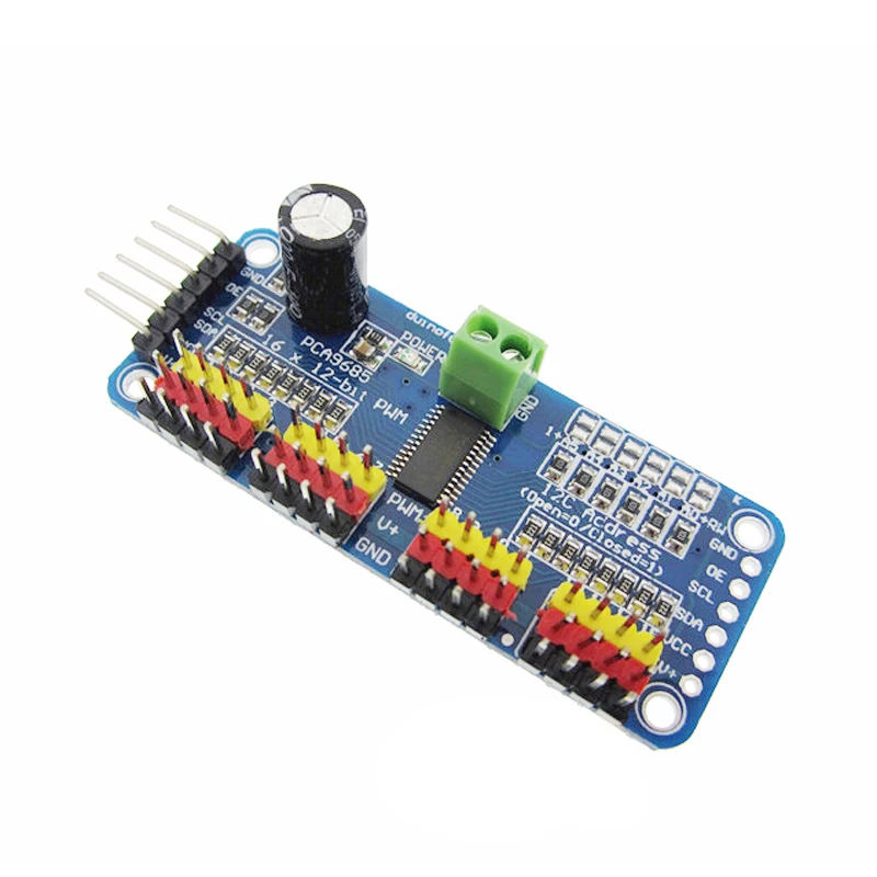 

16 Channel 12-bit PWM/Servo Driver-I2C interface PCA9685 module Raspberry pi shield module servo shield