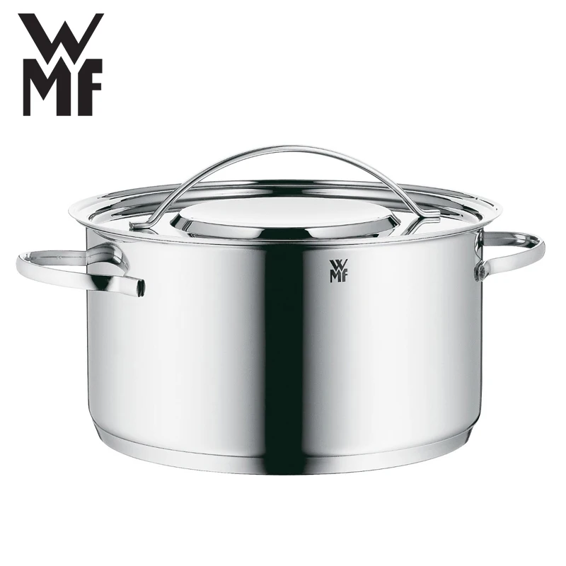 WMF Высокое качество 12 шт. Utensilios De Cocina 18/10 кастрюля и набор кухонной посуды кастрюля+ молочник+ Пароварка с крышкой