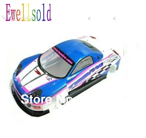 

Ewellsold 1/10 radio control car PVC Body Shell 200mm 034B BLUE 2pcs/lot free shipping