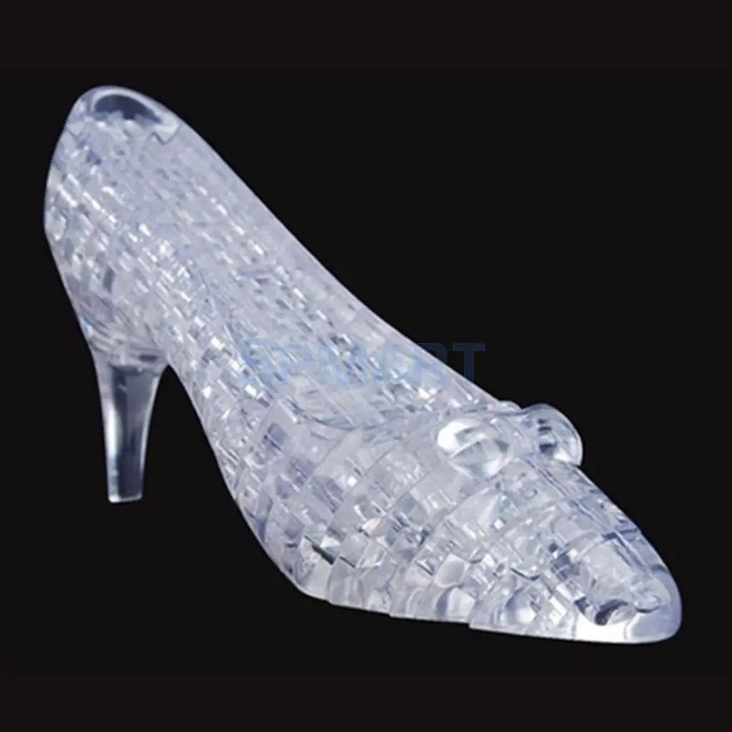 DIY 3D Crystal Puzzles Jigsaw Puzzles Tower/ Dolphin/ High Heel Shoes Model