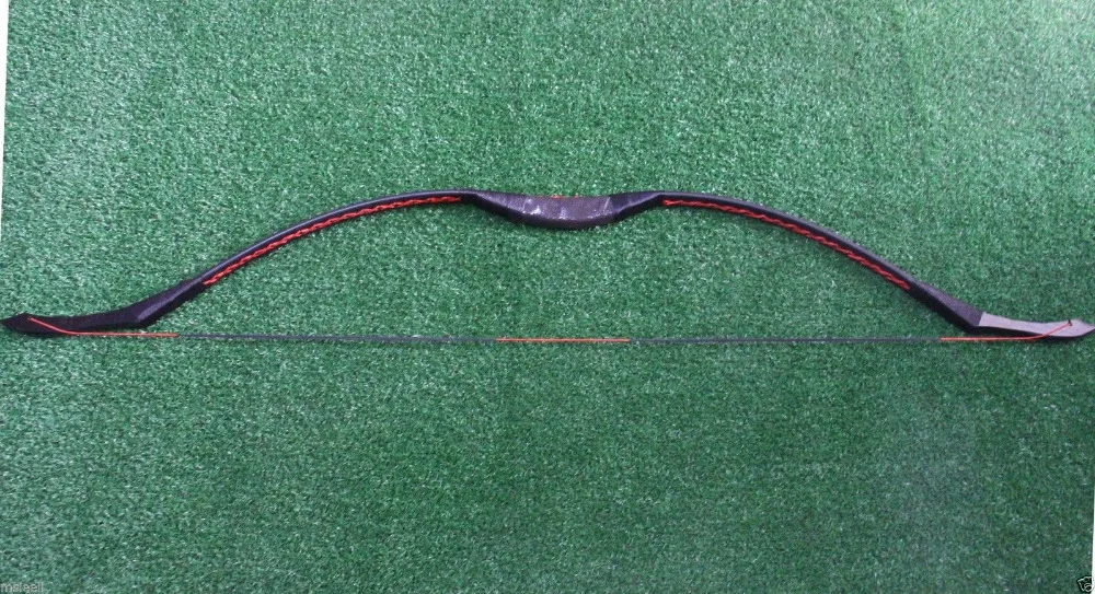 

35LB Black Handmade Sheep Leather Recurve Bow For Archery Shooting Ancient Bows