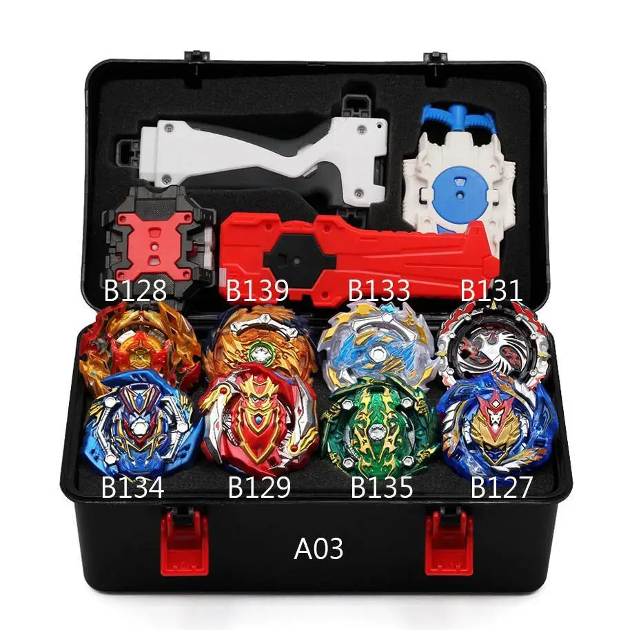Beyblade Burst B139 B134 B131 Metal Fusion 4d With 4 Launcher Bayblade Burst Spinning Top Christmas Gift For Kids Toys