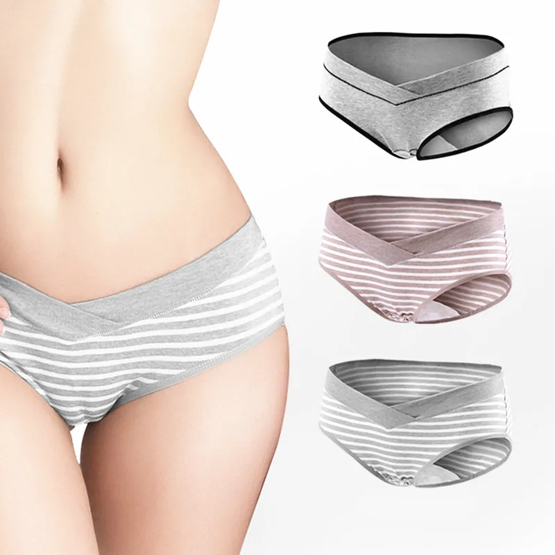 

Pregnant Women Underwear V-Shaped Belly Support Seamless Panties Women's Large Size Cotton Maternity Underwear For Women Clothes