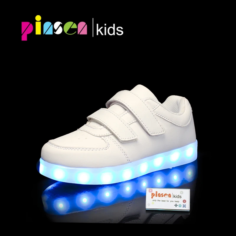 

Led luminous Shoes For Boys girls Fashion Light Up Casual kids Shoes USB charge new simulation sole children Glowing sneakers