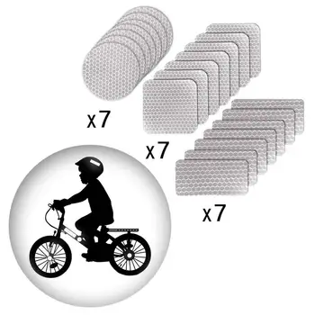 

21pcs Reflective Tape Stickers Waterproof High Visibility Safety Warning Tape